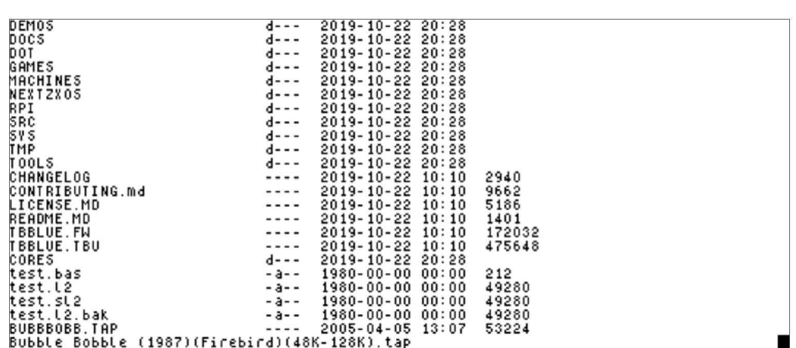 Fig. 19 – CAT EXP output in 85 columns