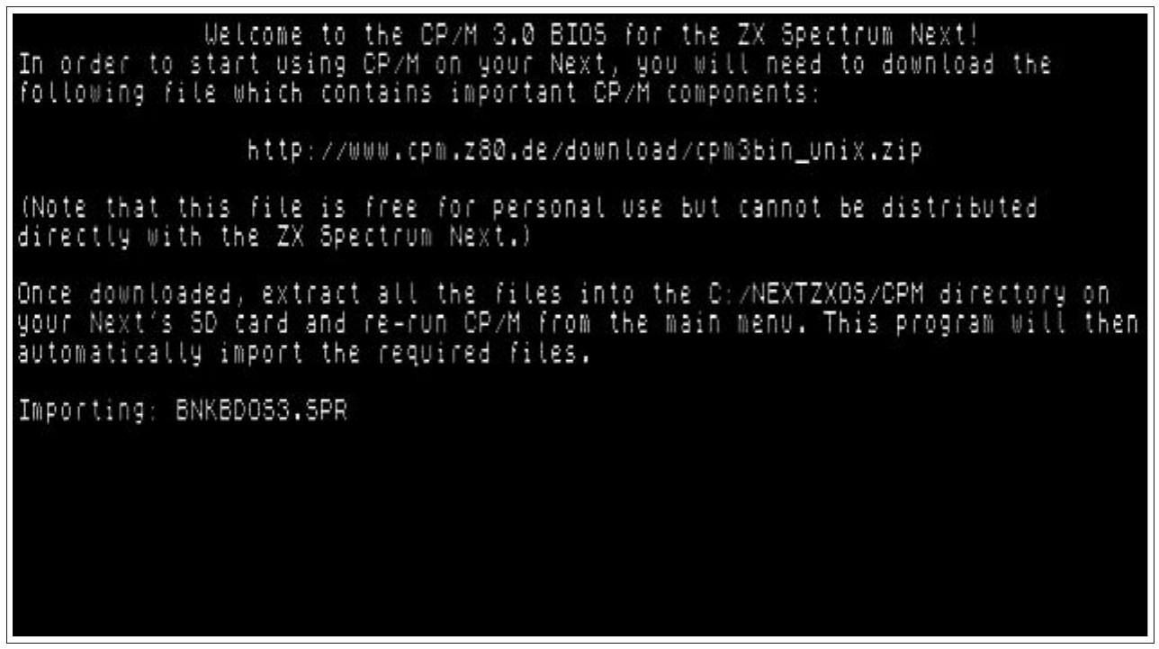 Fig. 28 – Initial CP/M setup procedure