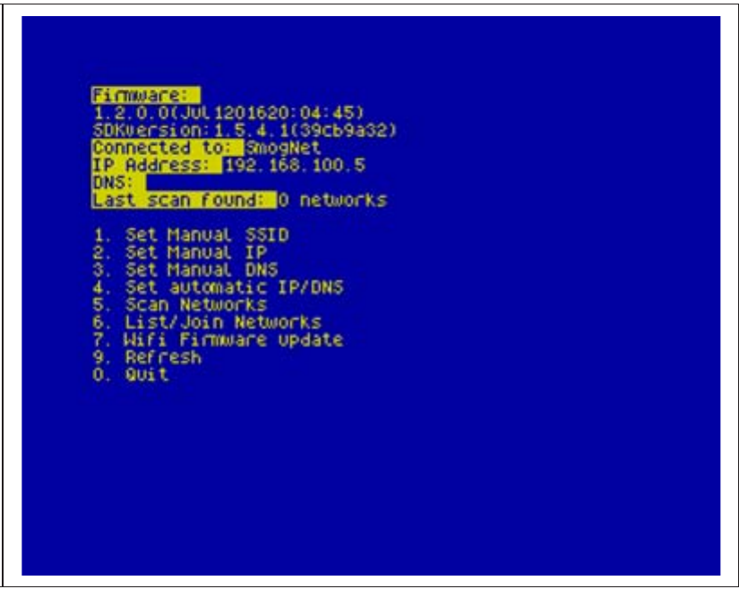 Fig. 41 – WIFI setup program