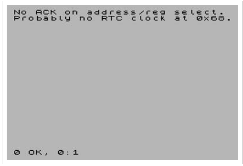 Fig. 44 – RTC not working