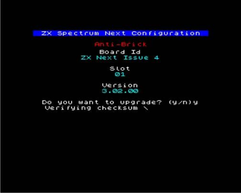 Fig. 51 – AB Core update screen